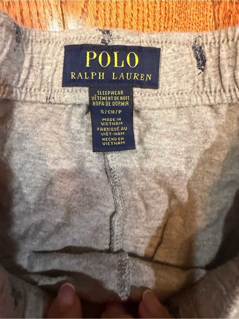 Polo Ralph Lauren Gray Logo Knit Lounge Shorts size small